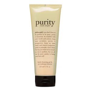 Philosophy Purity Made Simple Facial Cleanser Gel & Eye Makeup Remover, 7.5 Oz